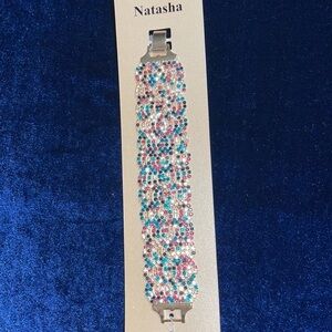 Natasha Bracelet Multi Color Stone Statement Bracelet Limited Edition 🆕 💎 🔥